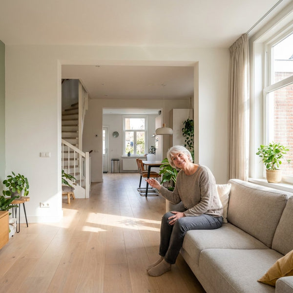 Bereik van een alarmknop in huis