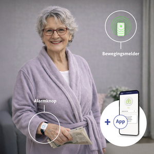 Alarmknop en oogje in het zeil